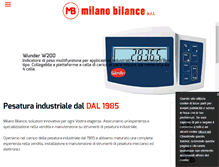 Tablet Screenshot of milanobilance.com